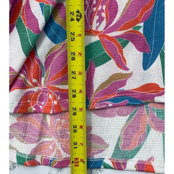 Lane Bryant Womens Plus Size 26/28 Floral Print Short Sleeve Top - Picture 6 of 7